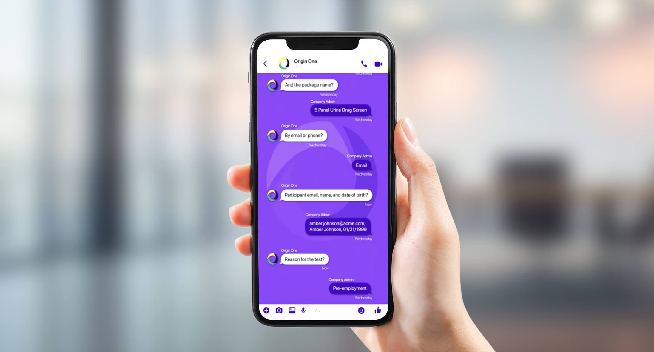 Origin One and Talkdesk integration simplifies occupational health management with automated notifications, streamlined scheduling, and management via text or phone.